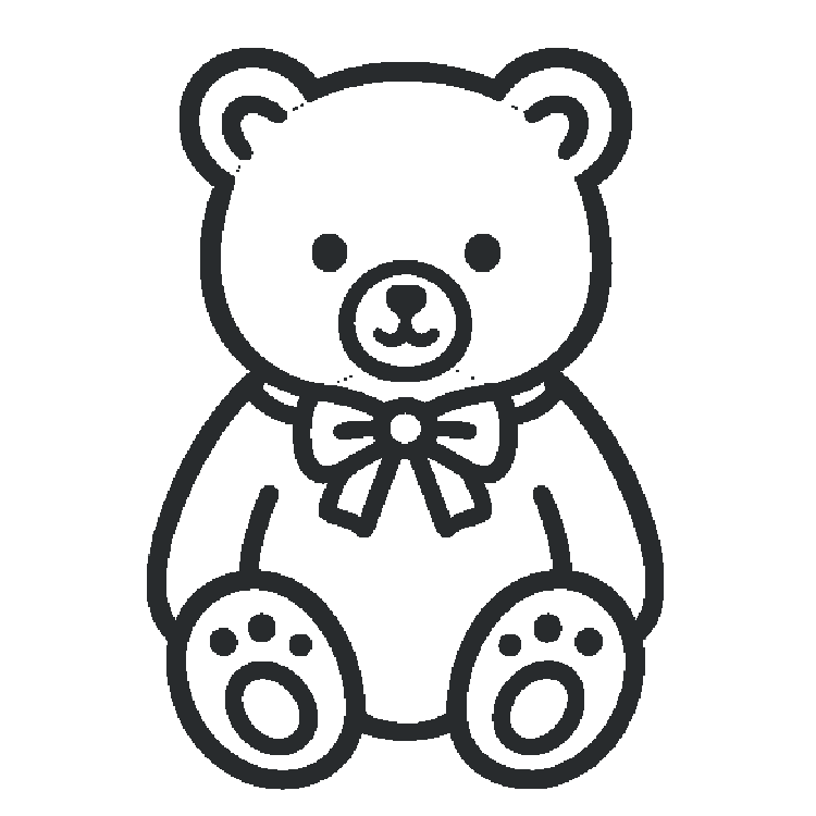 Teddybär passend zum Blumengruß