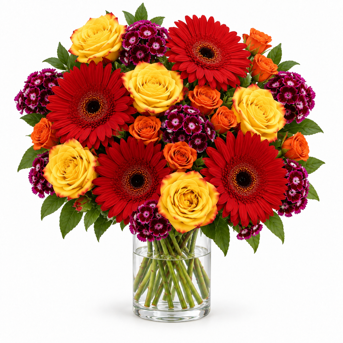 Velvet & Sangria – flower bouquet in size L
